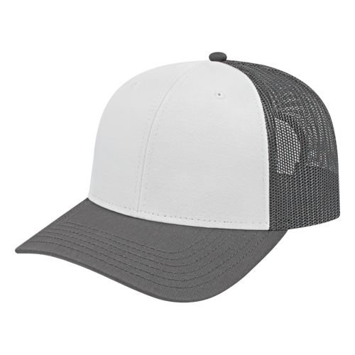 Color Block Trucker Hat with Mesh Back